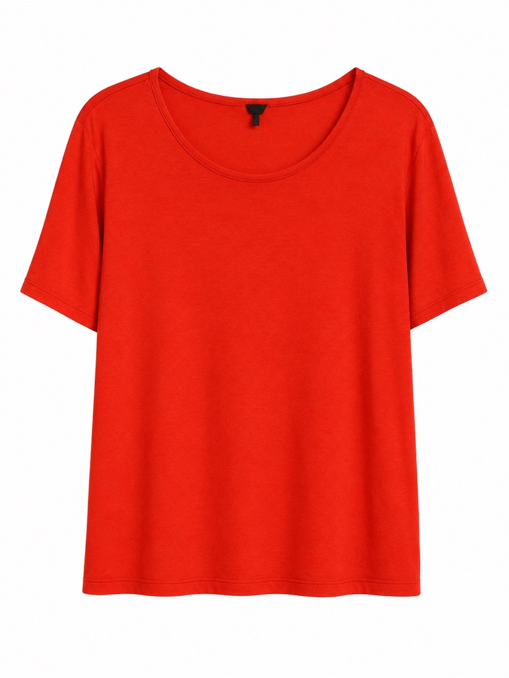 GAP Women's Short Sleeve Scoop Neck Tee - Red fluttery sleeves